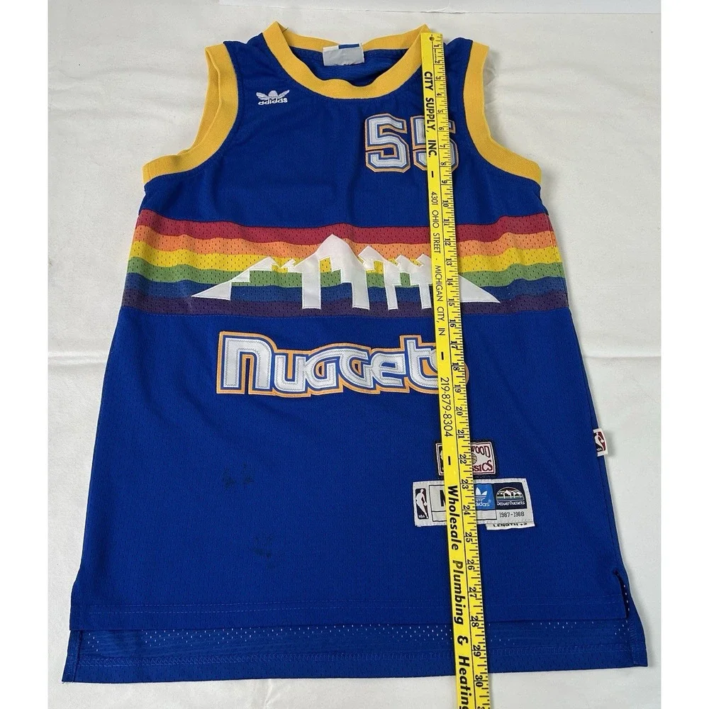 Vintage Adidas Hardwood Classics NBA Denver Nuggets Mutombo #55 Jersey M